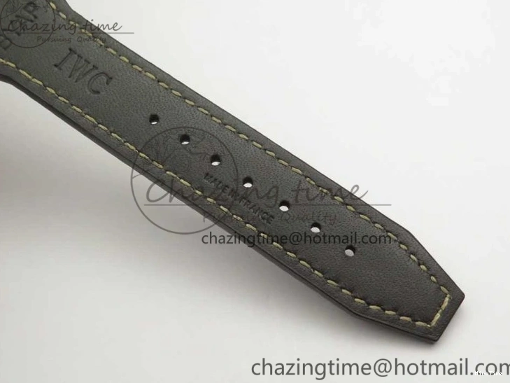 MIROTIME 0113 SmartChoice Mark XVIII IW327006 Titanium M+F 1:1 Best Edition Black Dial on Brown Leather Strap A 7145